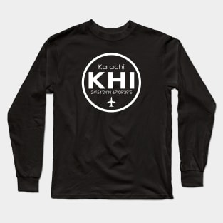 KHI, Karachi Jinnah International Airport Long Sleeve T-Shirt